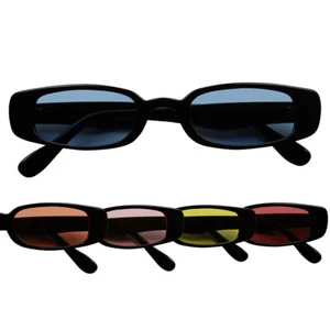 Gafas de sol ShadyVEU retro años 90 coloridos tonos lentes influencia rectangular delgadas - Imagen 1 de 12