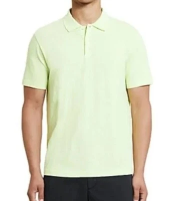 Theory Polo Bron Cosmos Men's Cotton Short-Sleeved Shirt Yellow - Image 1 of 4