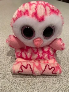 Ty Milly Pink & White Owl Cell Phone Holder 3.5x4x5 - Picture 1 of 7