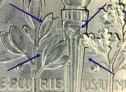 2018-p Field Restricted Strike Thru Grease Error Dime Struck Through - Video Cover