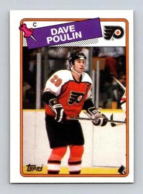 1988-89 Topps #100 Dave Poulin Philadelphia Flyers Hockey - Image 1 of 2