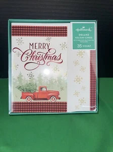 Hallmark Deluxe Holiday Cards with Designed Self-Sealing Envelopes, 35 Count - Picture 1 of 2