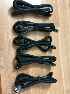 10 Pcs 8 PIN TO dual 8+6 pin PCIE VGA Cable for EVGA SuperNOVA 750-1300 G2 G3 G5 - Picture 1 of 3