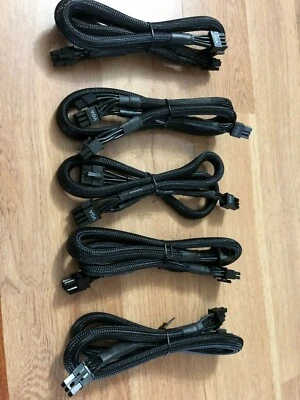 50 Pcs 8 PIN TO dual 8+6 pin PCIE VGA Cable for EVGA SuperNOVA 750-1300 G2 G3 G5 - Image 1 of 3