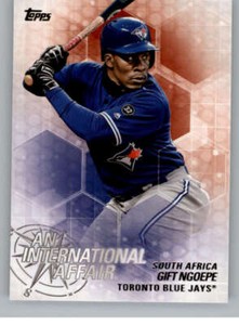 2018 Topps Update An International Affair #IA-37 Gift Ngoepe NM-MT Blue Jays 