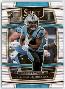 2021 Panini Select #76 Chuba Hubbard Silver Prizm - Picture 1 of 2