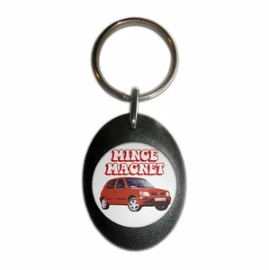 Minge Magnet Plastic Oval Key Ring (43mm x 32.5mm) - Picture 1 of 10
