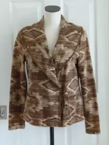 Giacca avvolgente Ralph Lauren cotone sud-ovest Navajo collare concho bottoni ~M/L - Foto 1 di 12