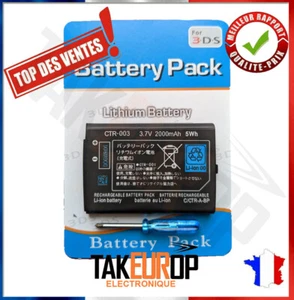 Battery for Nintendo 3DS - 2000 Mah 3.7V + Screwdriver - CTR-003 - 5Wh - Picture 1 of 2