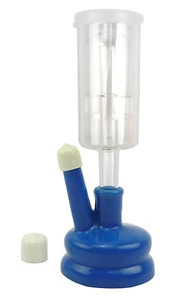 3 Piece Cylinder Airlock with Universal Blue 6.5 Gallon Carboy Cap - Picture 1 of 3