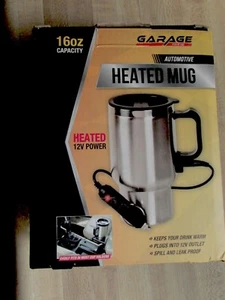 HEATED 16oz MUG ON THE GO, BY GARAGE, NEW IN BOX, PLUG INTO DASH - Picture 1 of 6