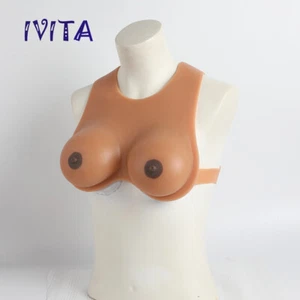 IVITA D Cup Silikonbrüste Braun Fake Boobs Transgender Crossdresser Use - Bild 1 von 11