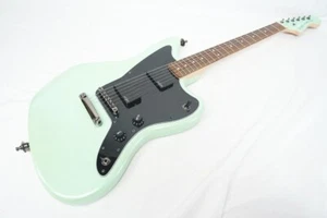 Used '18 Squier by Fender Contemporary Active Jazzmaster HH Surf Pearl Laurel FB - Picture 1 of 10