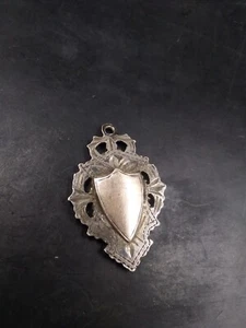 Antique Silver Watch Fob 1914 B.stow - Picture 1 of 7