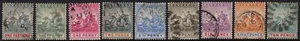 BARBADOS 1892-1903 SET TO 10d, SG 105/113, GOOD TO FINE USED, CAT. £70 - Picture 1 of 2