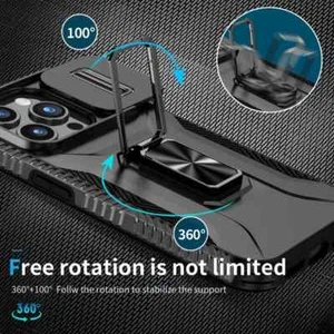 Military-grade Anti-fall and Anti-slip Camera Lens Slide Out Phone Case For - Picture 1 of 14