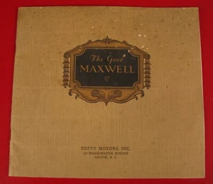 RARE ANTIQUE 1920's AUTOMOBILE AUTO BROCHURE THE GOOD MAXWELL CAR ROADSTER !! - Picture 1 of 12