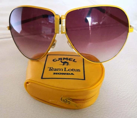 Ayrton Senna F1 Camel Lotus Honda Aviator Sunglasses Cover
