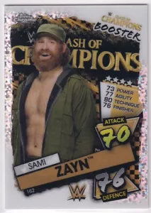 Topps WWE Slam Attax Speckle Refractor #162 2021 Sami Zayn - Clash of Champions - Imagen 1 de 1