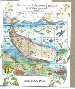 Jonah And The Whale Palau #321 1993 Mint Sheetlet of 25 MNH (09) - Picture 1 of 1