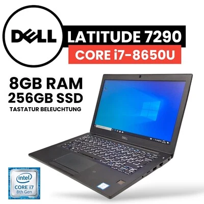 Dell Latitude 7290 PC Portable WXGA Intel i7- 8.Gen 8GB RAM 256GB SSD #DE1 - Photo 1/4