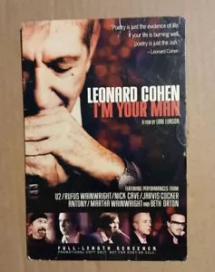 Leonard Cohen: I'm Your Man (DVD, 2005, Lionsgate) Demo-Screener - Bild 1 von 3