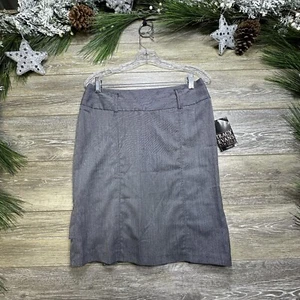 Tracy Evans Skirt Size 7 Gray New With Tags Women’s Pencil Above The Knee - Picture 1 of 14