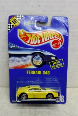 Yellow Ferrari 348 Hot Wheels New Model #118 Diecast 060624AST - Image 1 of 2