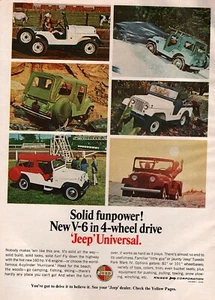 1966 Jeep CJ-5 V-6 & Tuxedo Park Mark IV Original Color Ad - Picture 1 of 1