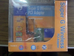 Adaptador PCI inalámbrico Blitzz Super G 10X velocidad/PCI 2.2/802.11g/2.4ghz BWI715 - Imagen 1 de 3