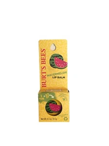 BURT'S BEES LIP BALM ~ WATERMELON ~ .3 oz Tin ~ NEW IN BOX - Picture 1 of 3