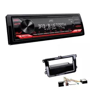 JVC KD-X282DBT Autoradio Bluetooth DAB+ USB für Seat Alhambra piano black Canbus - Bild 1 von 5