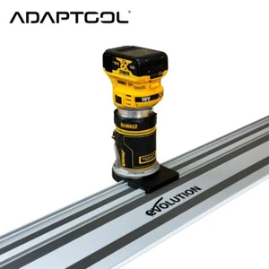 Dewalt DCW600 & DWP611 Oberfräse Führungsadapter auf Original Evolution G2 Führungsschiene - Bild 1 von 1
