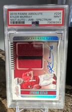 2019 Panini Absolute Materials Jumbo Kyler Murray RPA 1/5 Number Match RC PSA
