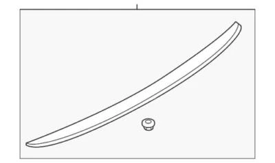 Kit alerón trasero original Ford Fiesta 2011-2013 BE8Z-5444210-AA Foto 1 de 2