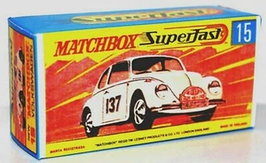 Matchbox Superfast No 15 VOLKSWAGEN 1500 Empty Repro G style Box * * - Picture 1 of 1