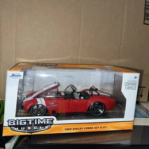 Jada - BIGTIME MUSCLE - 1:24 - 1965 SHELBY COBRA 427 S/C - Red - ©2015 - NOS! - Picture 1 of 1