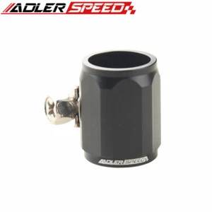 Adaptador de abrazadera de línea de manguera de combustible de aluminio con acabado hexagonal ADLERSPEED 5AN AN5 AN-5 NEGRO - Imagen 1 de 6