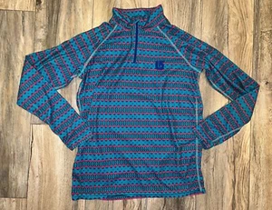 BURTON Dry Ride Kids Flamingo 1/4 Zip Base Layer Top-Sz. Large- Winter, Ski - Picture 1 of 3