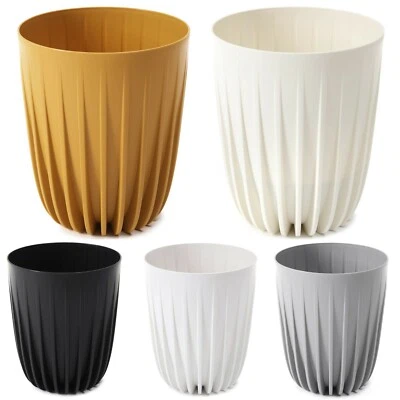 Blumentopf Rund Übertopf Pflanztopf sehr DEKORATIV Struktur 5 Farben 4 Größen - Bild 1 von 4