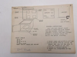 Gottlieb: 1979 Hand Drawing 7 instructions for system 1 - Picture 1 of 4