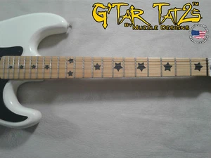 Stars Decal Inlay All Guitars & Basses - BLACK (2 pack) - Picture 1 of 2