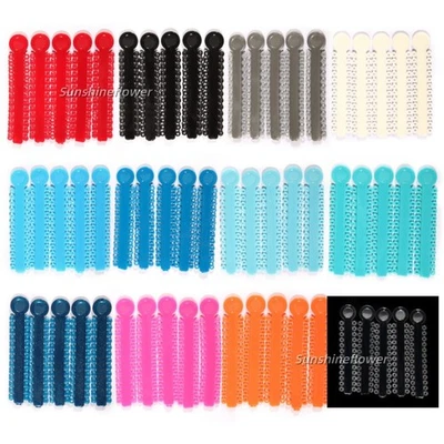 1040Pcs Dental Ligature Ties Braces Rubber Bands Orthodontic Elastic 10 Colors - Image 1 of 4