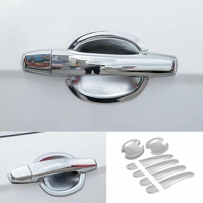 Cubierta de manija de tazón de puerta exterior ABS cromada para Volkswagen Jetta 2012~2018 Foto 1 de 4