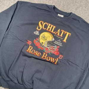 Auténtica Sudadera Schlatt & Co Rose Bowl Cuello Redondo Azul Marino Schlatt Talla 2XL - Imagen 1 de 6
