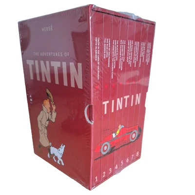 The Complete Adventures Of Tintin Collection 8 Book Box Gift Set By Herge NEW - Image 1 of 4