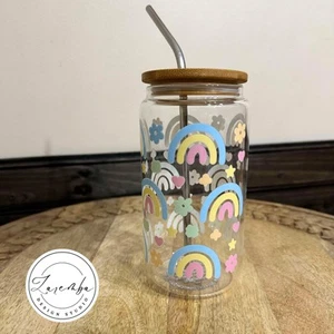 Glücksbringer Libbey Tasse, St. Patricks Day Bierdose Glas, Ostern, Regenbogen - Bild 1 von 6