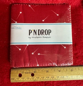 NWT 5" Charm Pack Riley Blake Pin Dropby Christopher Thomps 5" Stacker 42 Pieces - Picture 1 of 2