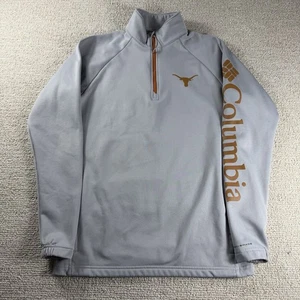 Columbia Texas Longhorns 1/4 Zip Golf Pullover Shirt Gray Men’s Size Small - Picture 1 of 7