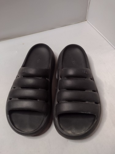 UGG Sandali donna Yeah Slides sportivi plateau 8 nero gomma acqua B6